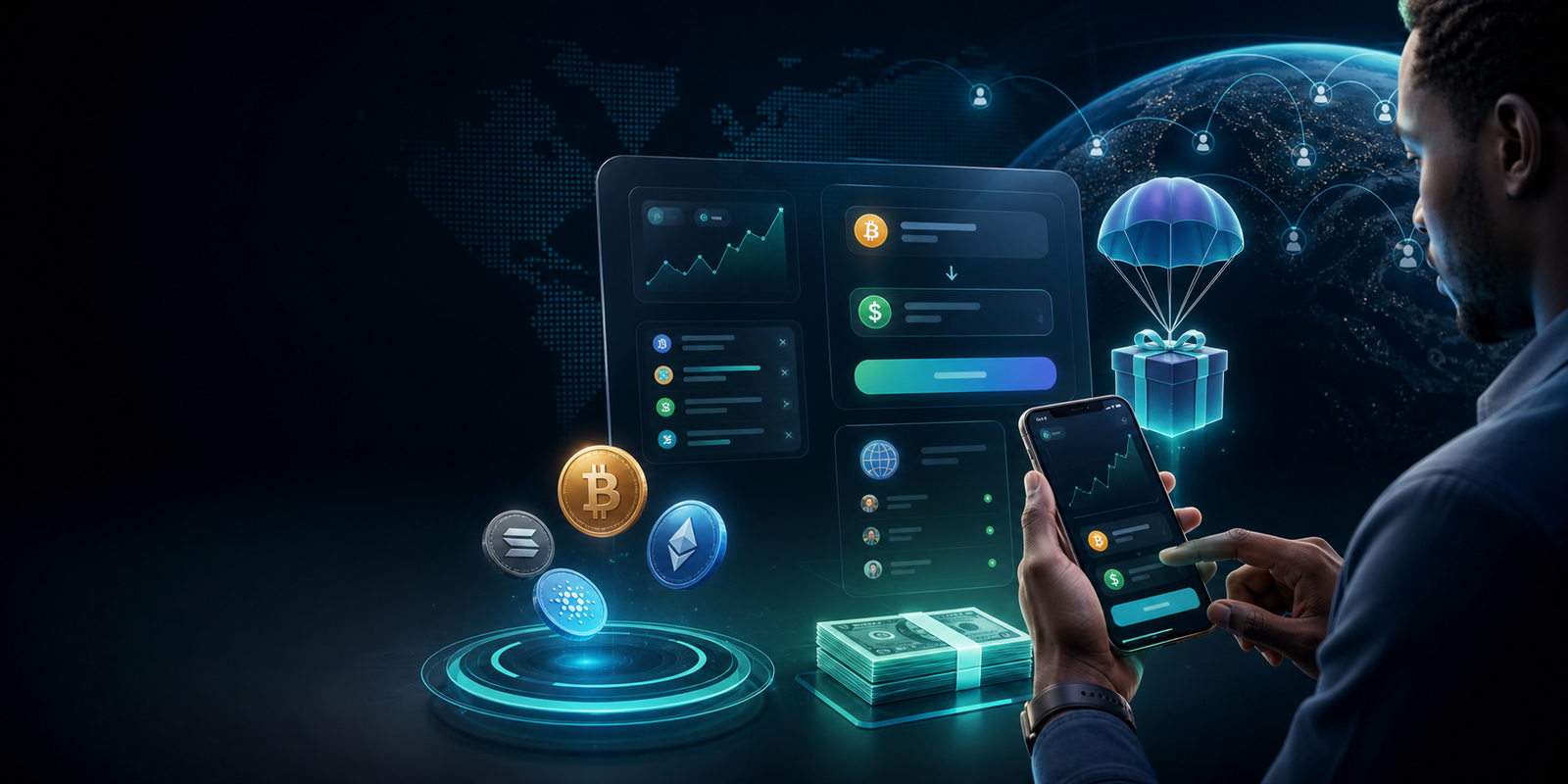 Sell crypto in local currency premium dashboard